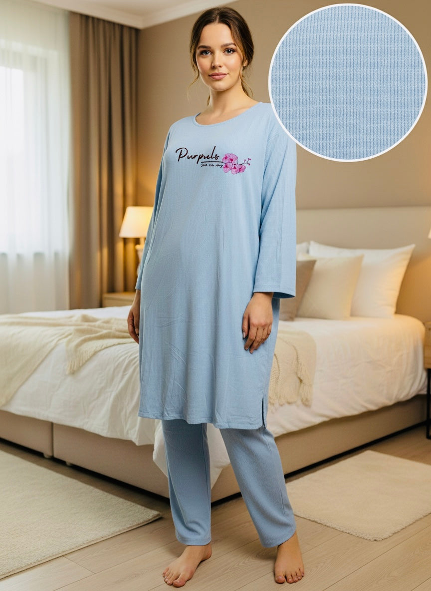 Purpuls - Cotton Loose Fit Night Dress