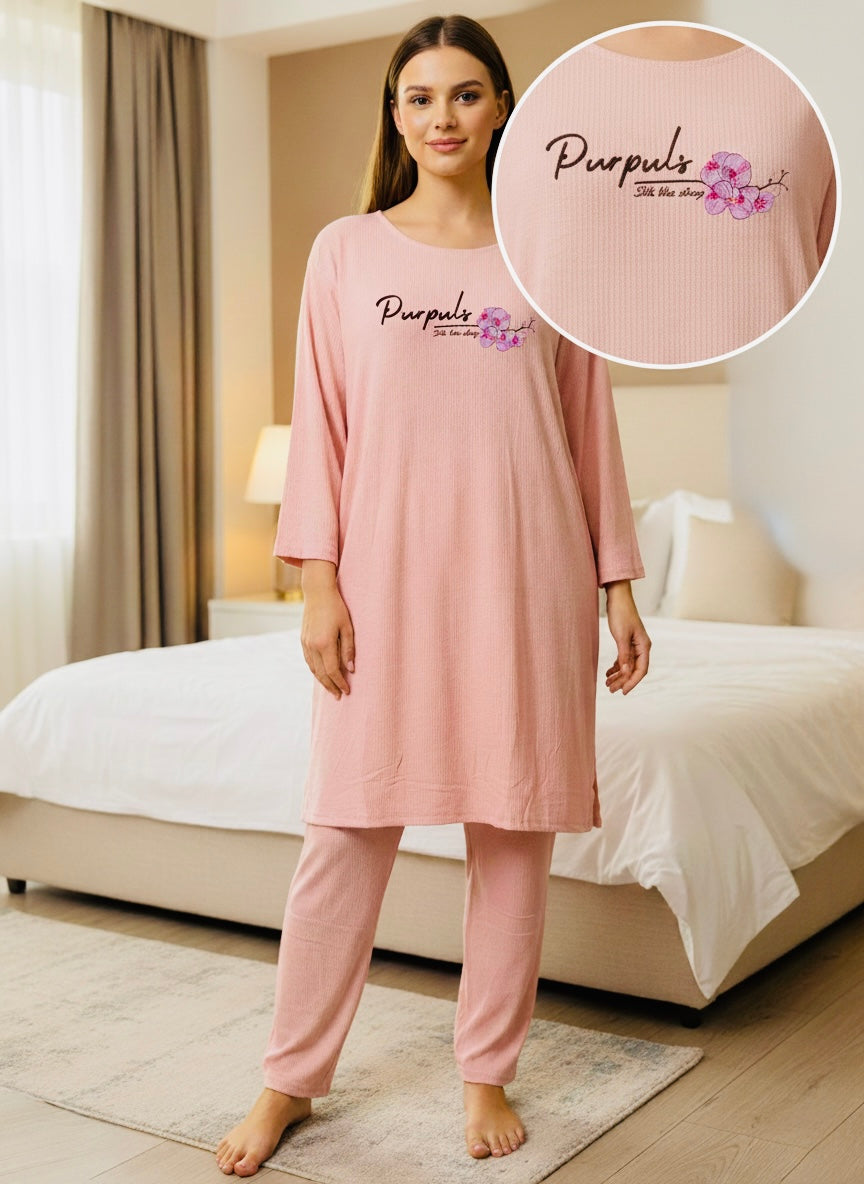 Purpuls - Cotton Loose Fit Night Dress