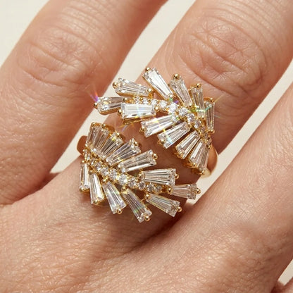 Close up shot of ring with shine
