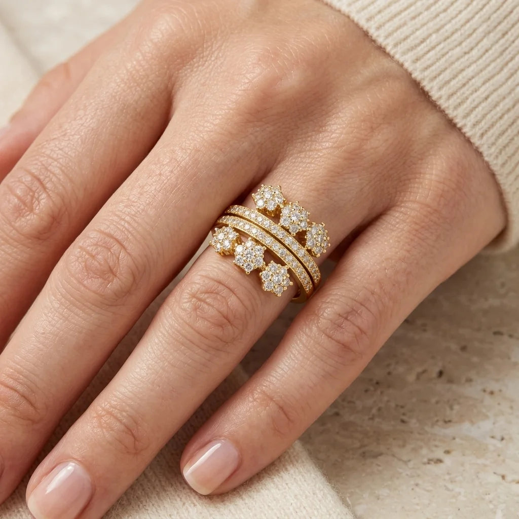 Gold Zirconic Ring