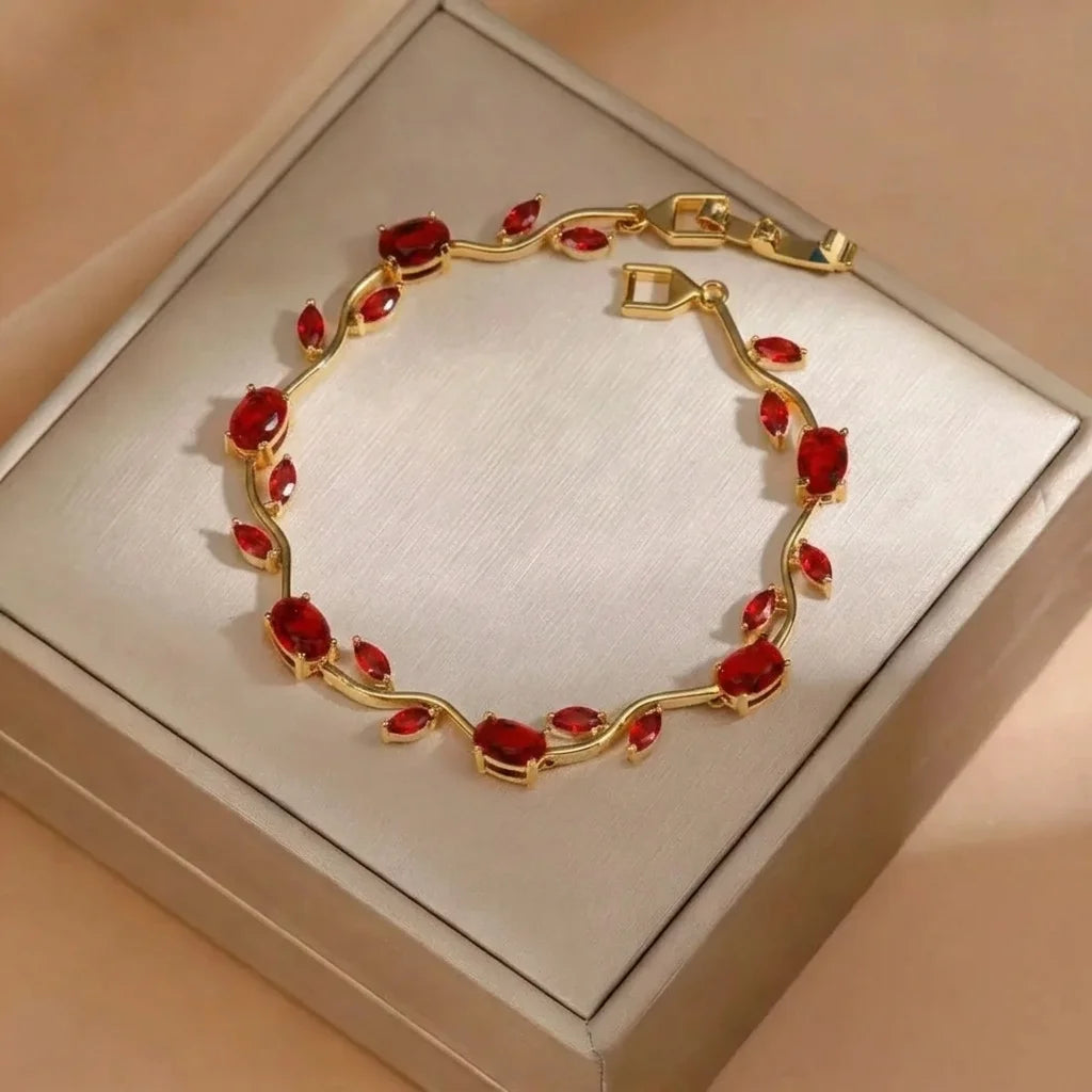 Red Tulip Bracelet