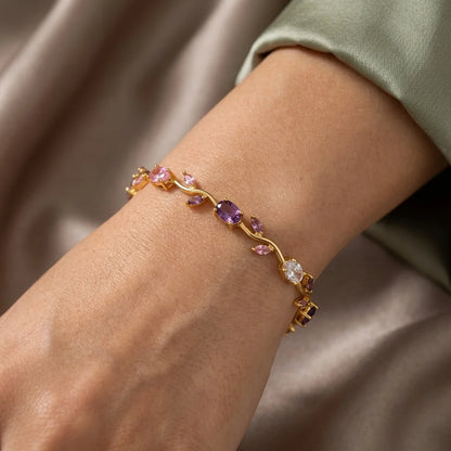 Purple Pink Tulip Bracelet