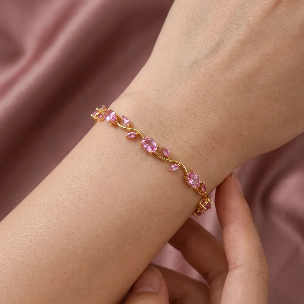 Pink Tulip Bracelet