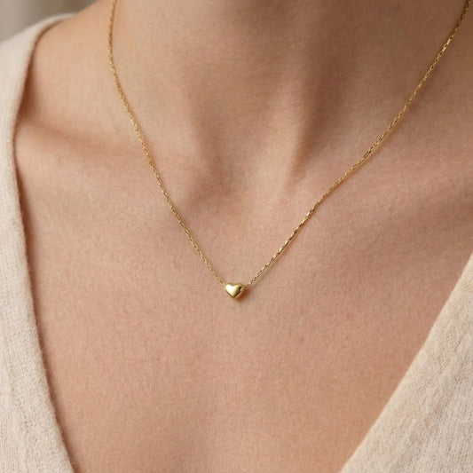 MINI GOLD HEART PENDANT VIRAL