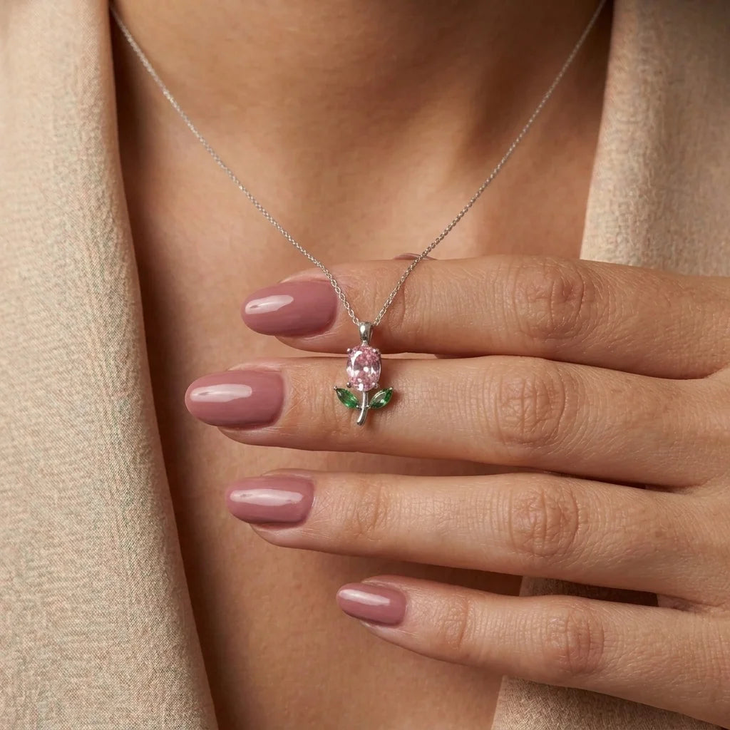 Viral Miniature Tulip Pendant + Premium Box Included