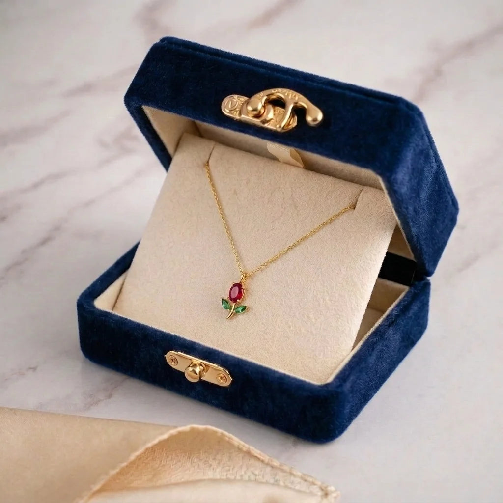 Premium Box Included Navy
red pendant
